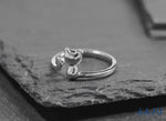 Load and play video in Gallery viewer, 925 Silver Cat Ring, , Adjustable Cat Ring, Open Cat ring, Cat Lover Gift , Cat Jewelry, Kitty Jewelry, Dainty Ring, Stackable Rings, Cat Ring, Animal Ring

